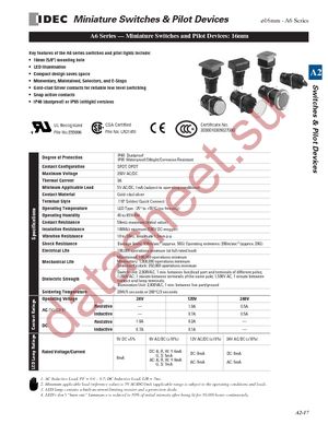 AL6H-M14P-G datasheet  